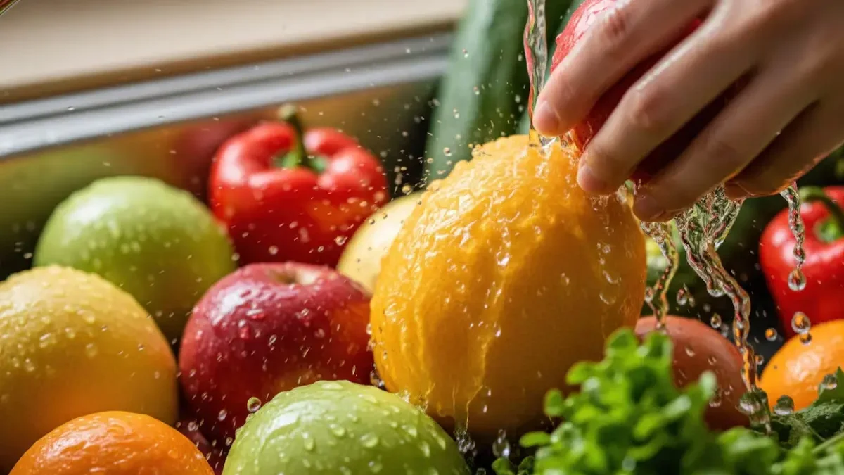 Dimentica il sapone e usa solo l'acqua del rubinetto: la scienza ha trovato un modo migliore per disintossicare la frutta